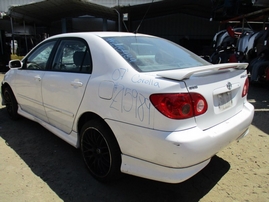2007 TOYOTA COROLLA S WHITE 4DR 1.8L MT Z15989